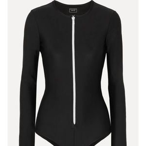 NWT Black Long Sleeve Swimsuit COVER